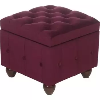 Пуф Мебельстория Брага-2Т фиолетовый велюр