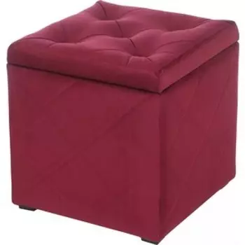 Пуф Мебельстория Ромби-2Т бордовый велюр