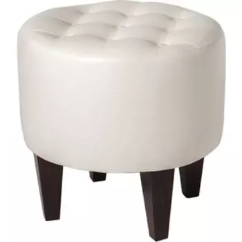 Пуф Мебельстория Рона-1 белый к/з
