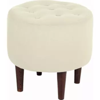 Пуф Мебельстория Рона-1Т бежевый велюр