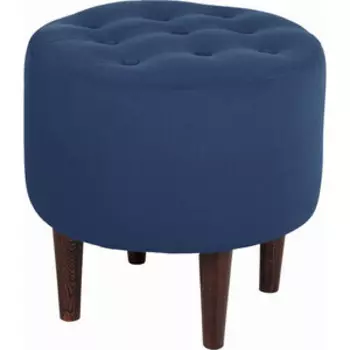 Пуф Мебельстория Рона-1Т синий велюр