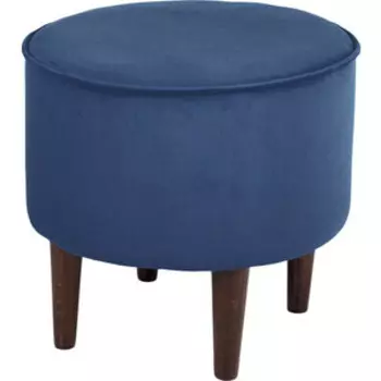 Пуф Мебельстория Рона-2Т синий велюр