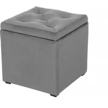 Пуф Мебельстория Тони-2Т серый велюр
