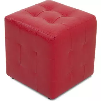 Пуф Шарм-Дизайн Квадро красный