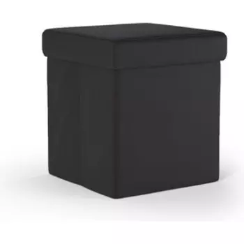 Пуф складной Шарм-Дизайн Пикник экокожа черный