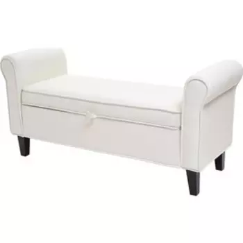 Пуф Вентал Арт Морган белый (кож зам)