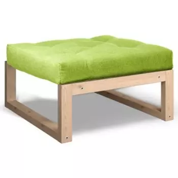 Пуфик Arsko Амбер сосна зеленая рогожка