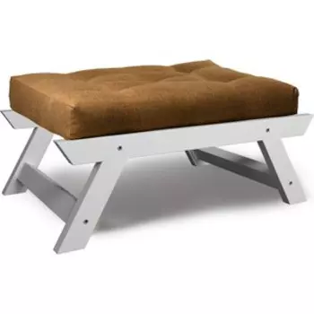 Пуфик Arsko Отман эмаль коричневая рогожка