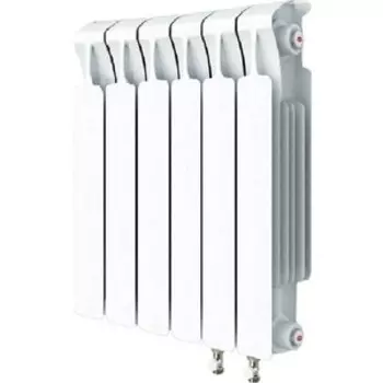 Радиатор биметаллический RIFAR Monolit Ventil 500 6 секций, нижнее правое подключение (RM50006 НП50)