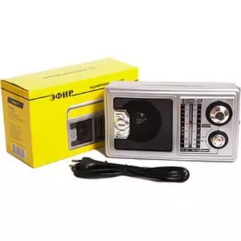 Радиоприемник Сигнал Эфир-07 серебристый