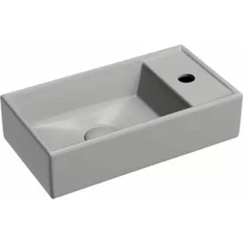 Раковина Ceramicanova Element 41х22 левая, антрацит матовая (CN6051LMH)