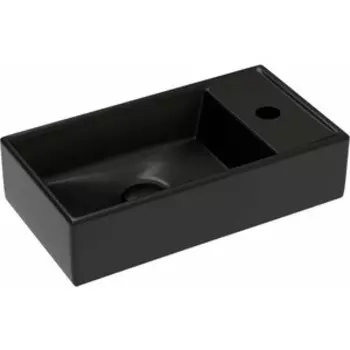 Раковина Ceramicanova Element 41х22 левая, черная матовая (CN6051LMB)