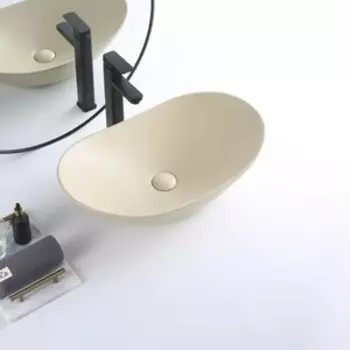 Раковина-чаша BelBagno 60х36 бежевая матовая (BB1404-H316)