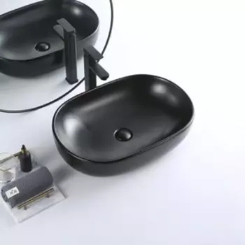 Раковина-чаша BelBagno 60х42 черная матовая (BB1084-H301)