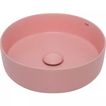 Раковина накладная AQUAme 36x36 розовая матовая (AQM5012MP)