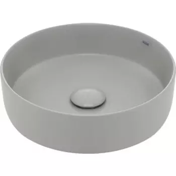 Раковина накладная AQUAme 36x36 светло-серая матовая (AQM5012MFG)