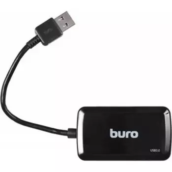 Разветвитель USB Buro BU-HUB4-U3.0-S 4порт. черный