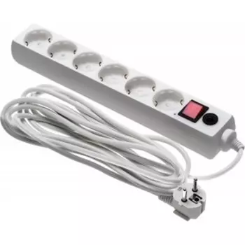 Сетевой фильтр Buro 600SH-16-5-W 5м (6 розеток) белый