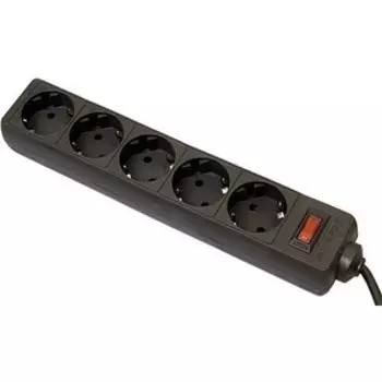 Сетевой фильтр Defender ES 1.8 1,8m, black, 5 outlets (99484)