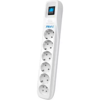Сетевой фильтр Pilot GL 1.8м (6 розеток) белый