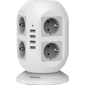 Сетевой фильтр TESSAN JW402 Grey