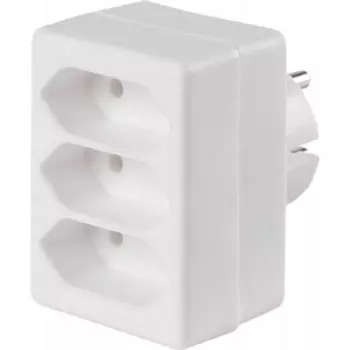 Сетевой разветвитель Buro BU-PS3F-W (3 розетки) белый (пакет ПЭ)