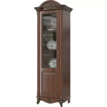 Шкаф 1-дверный левый Мэри Да Винчи ГД-01 орех