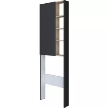 Шкаф 1Marka Gaula 60х190 над унитазом, графит (У92548)