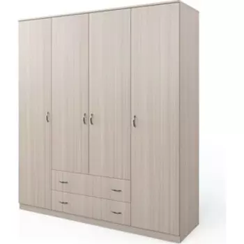 Шкаф четырехдверный Шарм-Дизайн Мелодия 180х60 ясень шимо светлый