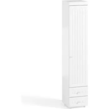 Шкаф для белья ОЛМЕКО Монако МН-30 с ящиками, белое дерево