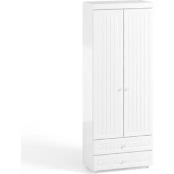 Шкаф для белья ОЛМЕКО Монако МН-44 с ящиками, белое дерево