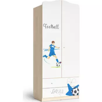 Шкаф для детской Мама Футбол корпус шимо светлый