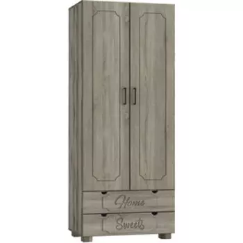 Шкаф для одежды Compass ДримСтар ДС-60К (глухой) дуб эвок/дуб сонома темный