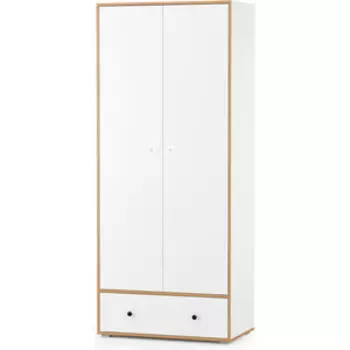 Шкаф для одежды Моби Вуди 13.138 белый премиум/дуб крафт золотой