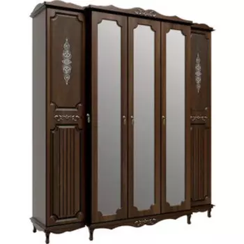 Шкаф для одежды ОЛМЕКО 06.95 Кантри патина дуб кальяри/ДВПО белый/ПВХ кедр