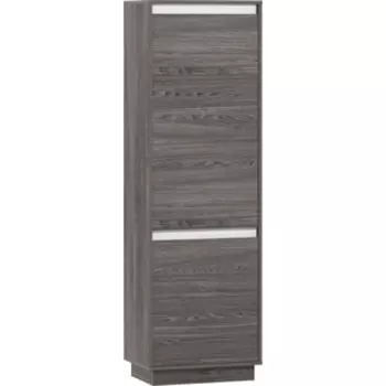 Шкаф для одежды Сильва НМ 011.80-01 Virginia белый Скандинавский/ясень анкор темный (KR)