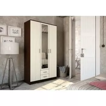 Шкаф ЭРА Трио ЛДСП венге-лоредо