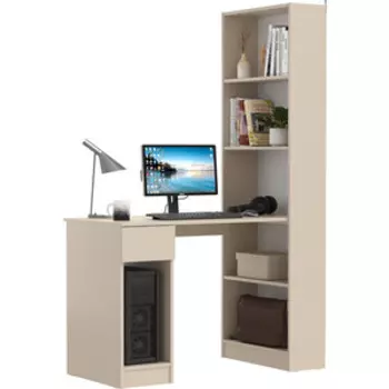 Шкаф комбинированный Моби Лайт 10.01 (Стол письменный), цвет сатин, универсальная сборка(обязательно крепление к стене) (1028719)