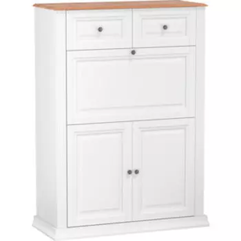 Шкаф комбинированный ОЛМЕКО 70.05 Атланта (белый/пленка: Masa Decor белый/профиль: Masa Decor белый/пленка: ПВХ дуб вотан) (ML876880550)