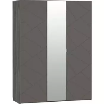 Шкаф комбинированный Сильва НМ 011.44 Summit 10 26 софт графит (ПВХ) ясень анкор темный (KR