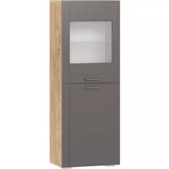 Шкаф комбинированный Сильва НМ 011.49-01 Livorno 10 26 софт графит (ПВХ) дуб бунратти