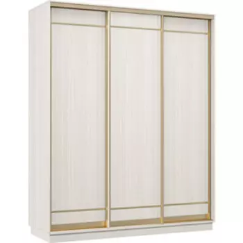 Шкаф-купе Классика 09 (каркас каттхульт, фасады 06/06/06 каттхульт) профиль золото 09.2200.1500.450.(06.06.06).03.(03.03.03).02