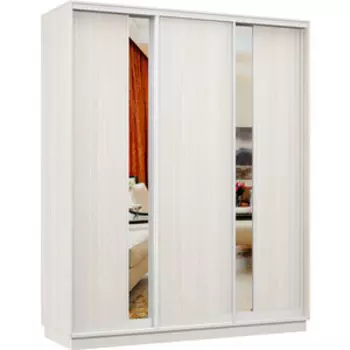 Шкаф-купе Классика 09 (каркас каттхульт, фасады 13/02/12 каттхульт) профиль белый глянец 09.2200.1500.450.(13.02.12).03.(03.03.03).06