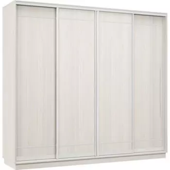 Шкаф-купе Классика 48 (каркас каттхульт, фасады 06/06/06/06 каттхульт) профиль белый глянец 48.2400.2400.600.(06.06.06.06).03.(03.03.03.03).06
