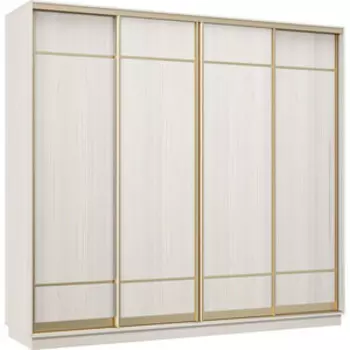 Шкаф-купе Классика 48 (каркас каттхульт, фасады 07/07/07/07 каттхульт) профиль золото 48.2400.2400.600.(07.07.07.07).03.(03.03.03.03).02
