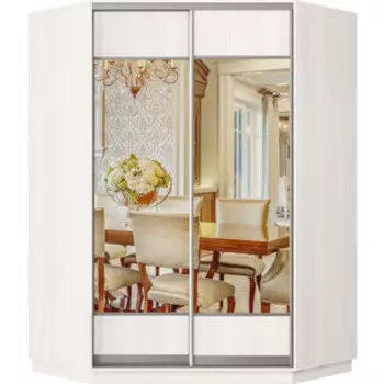 Шкаф-купе Классика 73 (каркас каттхульт, фасады 04/04 каттхульт) профиль серебро 73.2400.1100.450.(04.04.).03.(03.03.).01