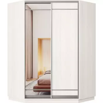 Шкаф-купе Классика 73 (каркас каттхульт, фасады 06/09 каттхульт) профиль серебро 73.2400.1100.450.(06.09.).03.(03.00.).01