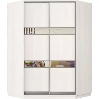 Шкаф-купе Классика 73 (каркас каттхульт, фасады 15/15 каттхульт) профиль серебро 73.2400.1100.450.(15.15.).03.(03.03.).01