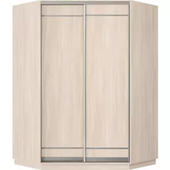 Шкаф-купе Классика 73 (каркас ясень шимо светлый, фасады 06/06 ясень шимо светлый) профиль серебро 73.2400.1100.450.(06.06.).01.(01.01.).01