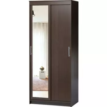 Шкаф-купе Шарм-Дизайн Эконом 90х45 венге с зеркалом